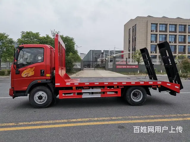重汽豪曼单桥 拉120型135型挖机平板车 包送车 - 图片 4