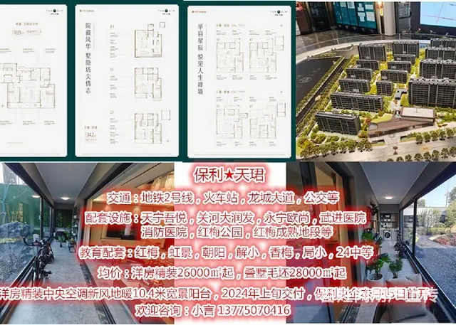 D铁口天宁红梅主芯保利天珺洋墅双公园火车站精装均26000起 - 图片 1