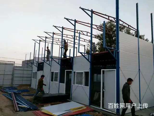 浑源双层彩钢房 批发搭建岩棉板临建房 - 图片 6