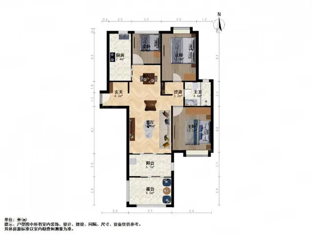 高新(虎丘)浒墅关经济技术开发区上河花园一区3室2厅 - 图片 10
