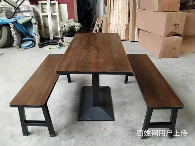 奶茶店桌椅，餐厅卡座，吧台桌椅，快餐桌椅厂家 - 图片 11
