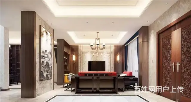 新中式风格常州自建别墅装修案例 - 图片 2