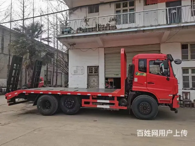 东风单桥带提升桥平板拖车 拉16吨不超载 - 图片 5