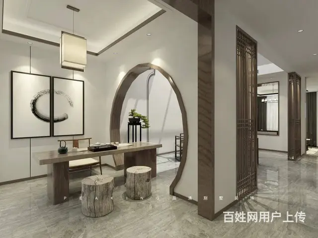 品清别墅案例赏析575新中式心有山海 - 图片 5
