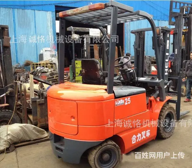 特价包邮1吨二手四轮座驾电动叉车，二手杭州电动叉车 - 图片 1