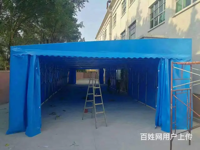 活动帐篷大型仓库棚停车棚电动棚夜宵烧烤棚伸缩折叠棚 - 图片 1