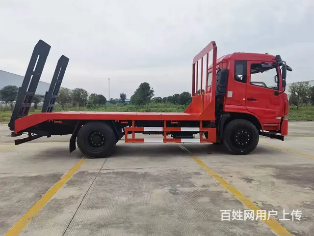 东风 平板车 国6东风单桥平板车价格 拉135挖机 - 图片 8