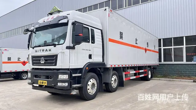 荷载10吨9米6汕德卡烟花爆竹厢式车二手车价格 - 图片 1