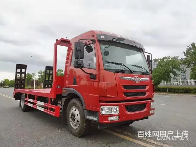 解放龙V单桥拖板车 挖机平板车 限时秒杀价 - 图片 11