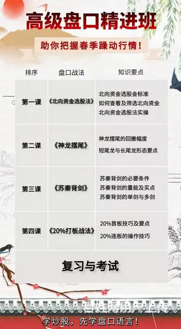 高级盘口精讲班课程分享 - 图片
