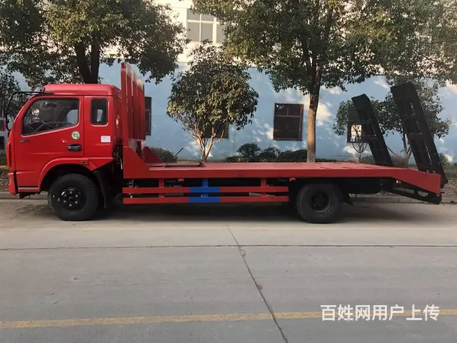 东风多利卡4米4轴距黄牌平板车拉120挖机现车充足 - 图片 3