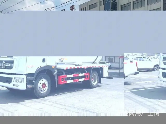 粪池清运车大型抽泥浆车高压清洗吸污车多利卡吸污车 - 图片 4