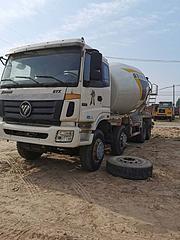 二手欧曼搅拌车 16年375马力大20方前四后八