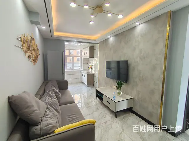 3楼 一条街，两室一厅 格局采光非常好 地热 拎包入住 - 图片 1