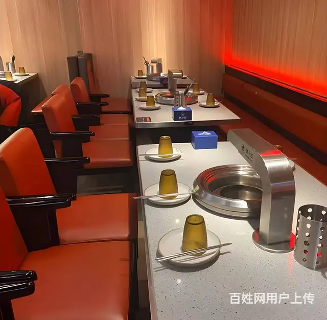 火锅店家具定制厂家火锅桌椅下沉式火锅桌平面火锅桌 - 图片 2