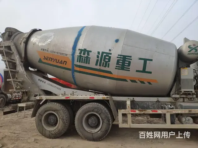 出售二手豪沃搅拌车 大14方 后八轮 国四森源上装 - 图片 5