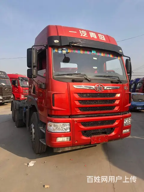急售二手解放悍V牵引车，国五375潍柴 原版包提档 - 图片 2