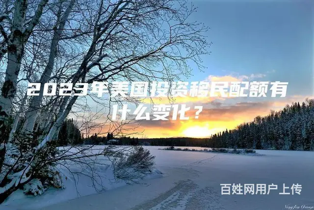 2023年美国投资移民配额有什么变化 - 图片