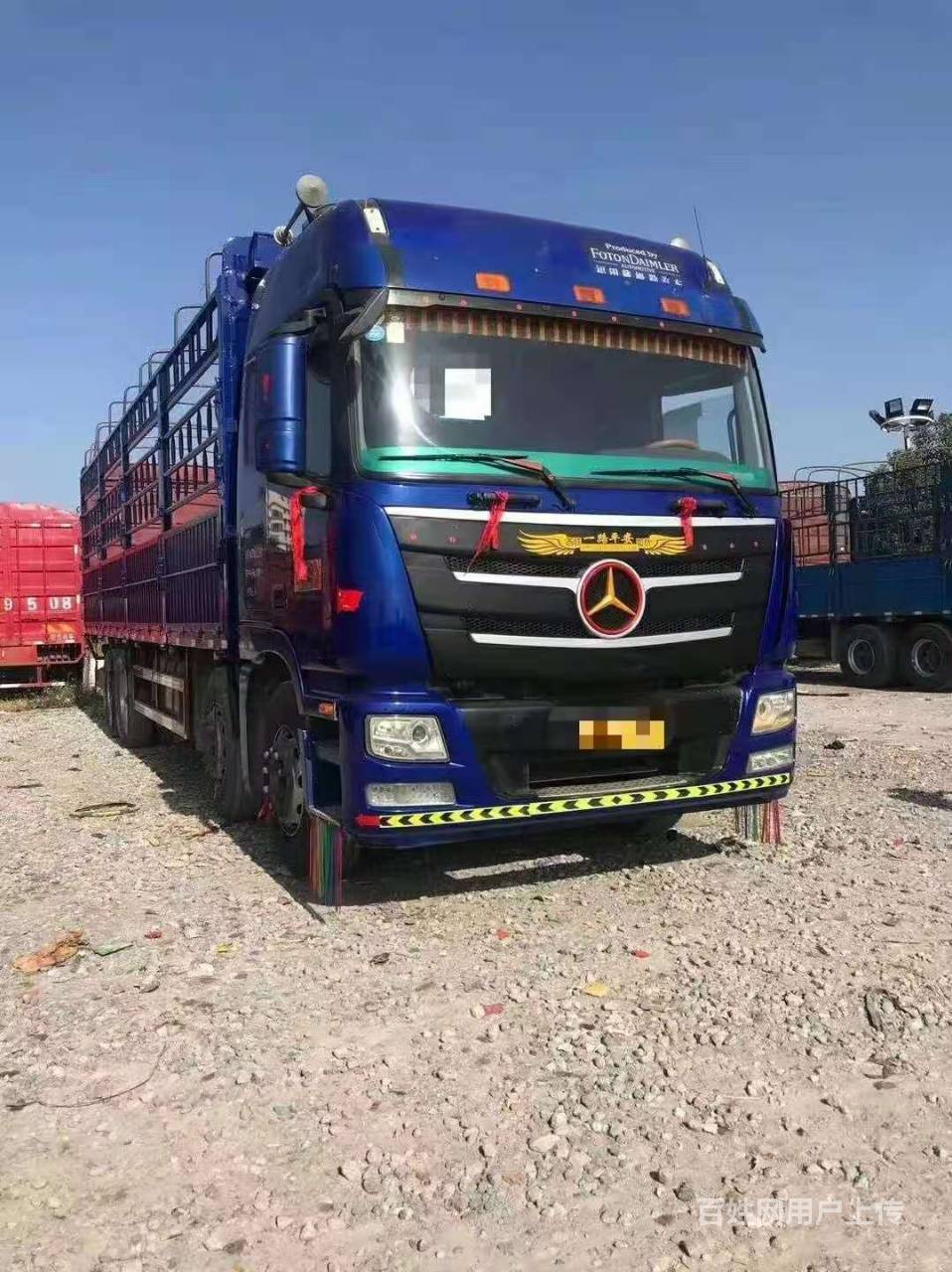 三年半的欧曼gtl前四后八9.6米货车 国5带全保