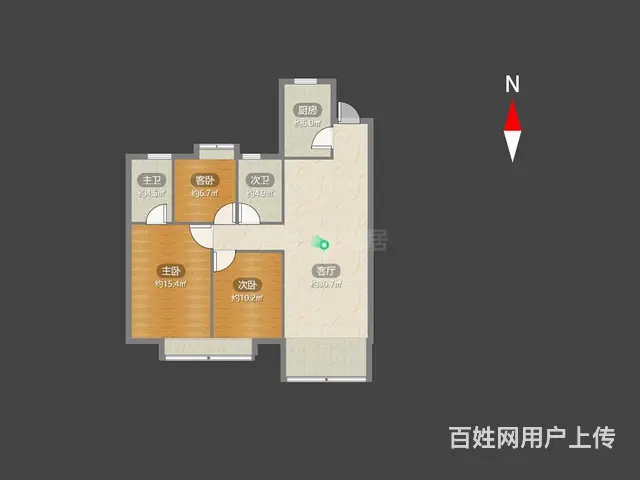 恐龙园旁金美林旁三朝南户型碧桂园华星世纪学府 3室 - 图片 12