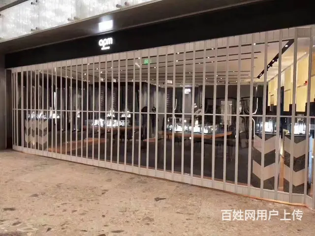 苏州铝合金折叠门，商场水晶透明折叠推拉门定做 - 图片 4