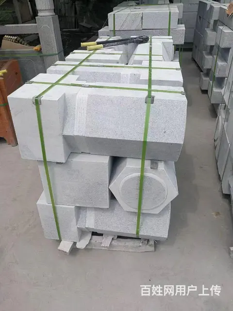 天然花岗岩路障圆柱墩子石柱广场大理石防撞隔离挡车柱 - 图片 5