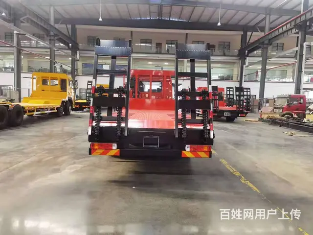 国六解放单桥 拉150钩机工程机械平板运输车  厂 - 图片 10