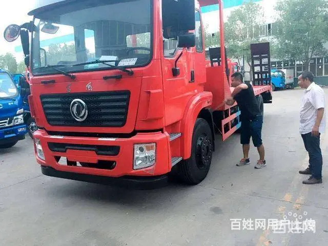东风后双桥平板车 拖25吨重载型挖机全国可分期 - 图片 10