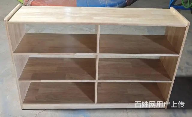 幼儿园儿童玩具收纳柜置物架口杯架书包柜实木柜子 - 图片 1