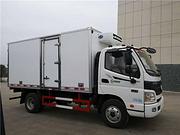 福田欧马可3360轴距蓝牌冷藏车 包上牌