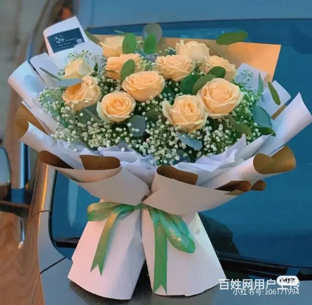 红玫瑰鲜花花束 - 图片 9