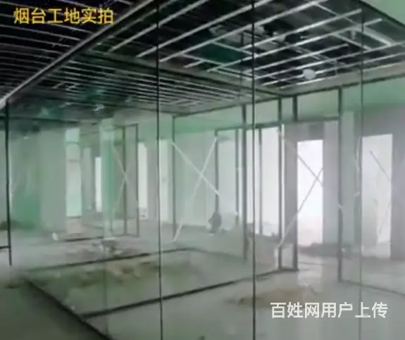 山东烟台青岛全玻全景玻璃隔断超美工地实景拍摄 - 图片 3