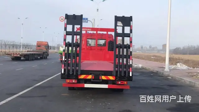 20吨东风后八轮挖掘机平板拖车  25吨挖机拖板车 - 图片 5
