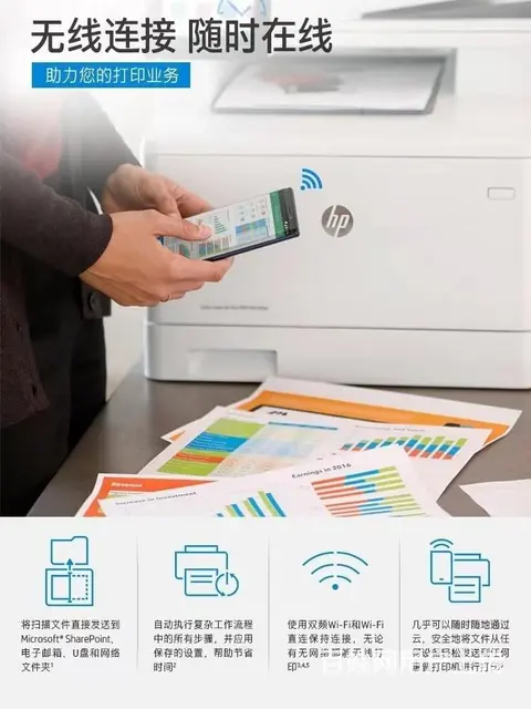 转让九九新惠普彩色激光打印机网络打印wifi打印 - 图片 3