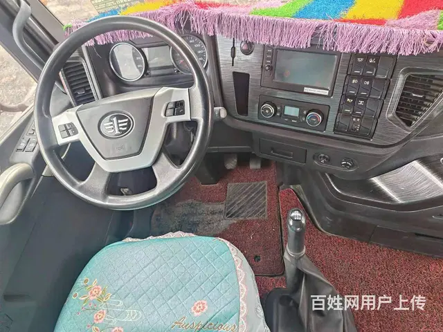二手9.6米一汽解放平板载货车350马力国五后八 - 图片 10