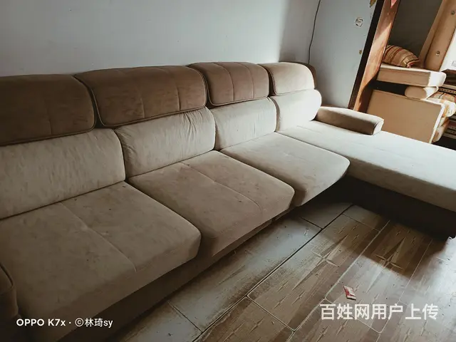 出售沙发刚买俩年  3米3长 - 图片