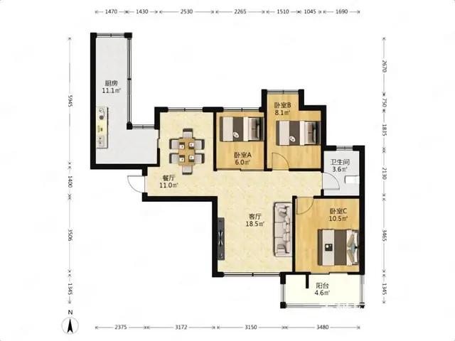 出售稀缺稀缺自住精心装修3室南高性价比婚房 - 图片 9