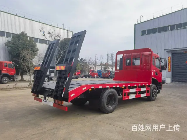 东风天锦平板车单桥260动力强劲挖机拖板车生产厂家 - 图片 5