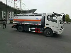 东风国五8吨油罐车加油车闪亮登场