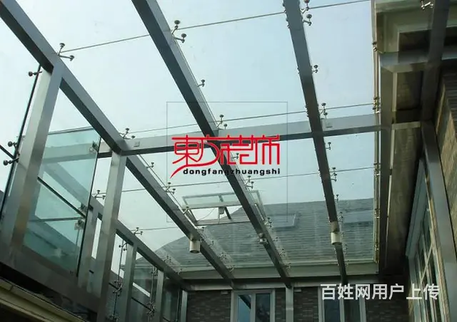 淄博玻璃幕墙钢结构点式幕墙玻璃雨棚阳光房铝合金门窗 - 图片 6
