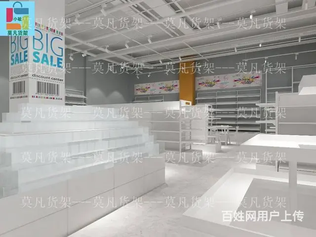莫凡货架整店输出-湖州组装式三福精品货架 - 图片 4
