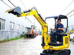 全新小挖机国产山鼎微挖农用大棚果园挖沟机10 20