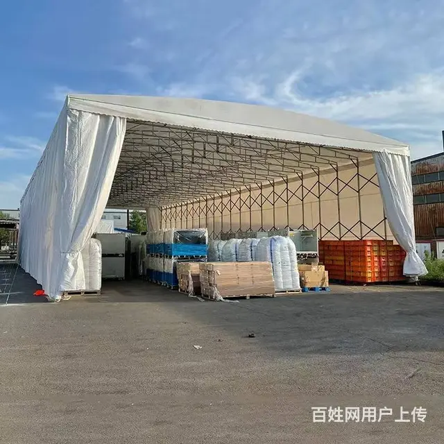 展会物流蓬停车蓬推拉棚活动蓬物流蓬移动帐篷仓库雨棚 - 图片 8