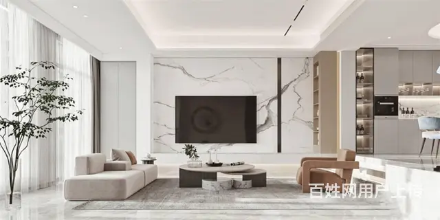 现代轻奢|287平常州百兴澜庭别墅案例 - 图片 1