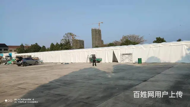 大型工地棚电动棚活动帐篷移动推拉篷停车棚膜结构雨棚 - 图片 11