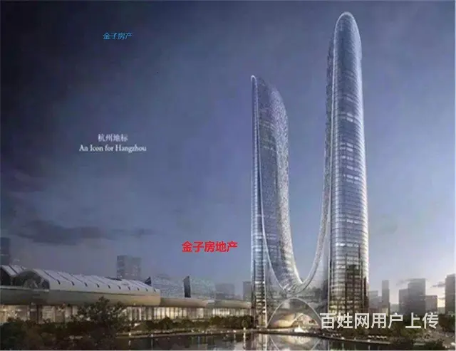 奥体杭州之门310米醉新高度2400方2700方精装整层出售 - 图片 1