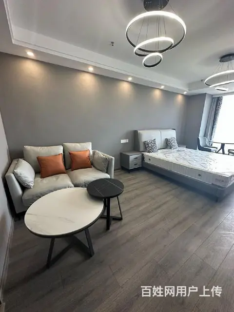 全景落地窗利时广场豪华装修边套公寓家电齐全拎包入住随时看房 - 图片 2