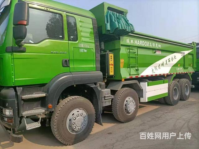 庫存新車汕德卡渣土車440馬力62米u型環保大箱