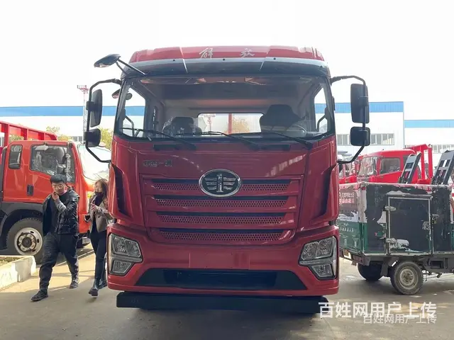 渭南解放JK6前四后八平板运输车320挖掘机拖板车一台多少钱 - 图片 11