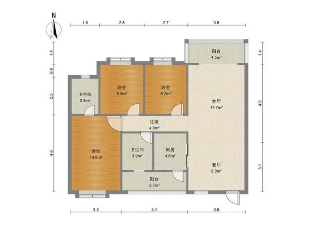 芭堤雅境 3室2厅110m?满五年 - 图片 12